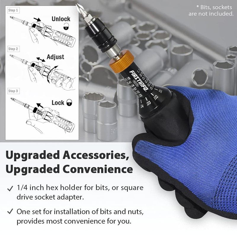 FIRSTINFO H5178 | 1/4" | 0.1-1.2 Nm, 1.33-10.18 in-lbs |