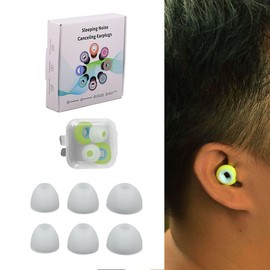 1 Box Sleeping Noise Canceling Earplugs, Protection for Focus, Travel, Concerts, Socializing, Sports Events & Noise Sensitivity | Reusable Ear Protection (Yellow-Blue, 1 Count (Pack of 1))