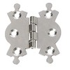 Merriway BH02995 (2 Pcs) Butterfly Fancy Jewellery Box Hinges, Bright