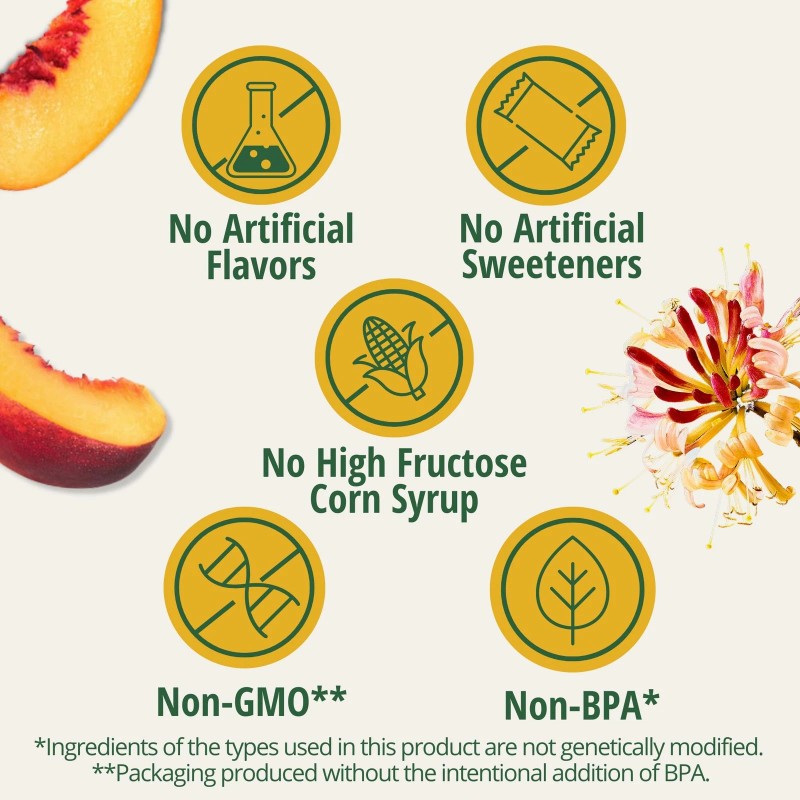 Del Monte Fruit Refreshers Peaches Honeysuckle Fruit Cup Snacks 6