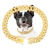 Gold dog chain Diamond Gold chain dog collar Walking Metal