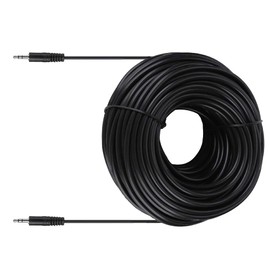 Dpofirs 3.5mm Male to Male Shielded Audio Cable, 30 Meters, Black, PVC, Copper Core, For Speakers, Computers, HiFi Audio Systems