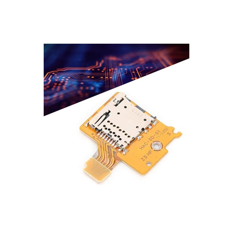 Qiilu Lector de Tarjetas Micro SD Interruptor de Repuesto Lector
