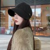 Qzkouma SHU-80 Women's Hat, Autumn and Winter Cap, Mask Hook,