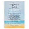 Widdle Celebrations In Memory of Dad Waterproof Graveside Memorial Card