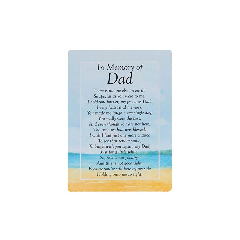 Widdle Celebrations In Memory of Dad Waterproof Graveside Memorial Card