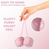 Sumex Branded Home & Car Mirrior Hanging Fluffy Furry Dice