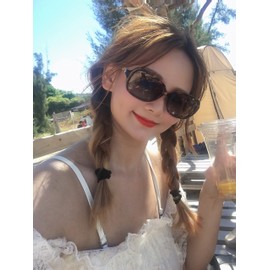 FEISEDY Vintage Womens Polarized Sunglasses 100% UV400 Outdoor Street Fashion Sunglasses B2526