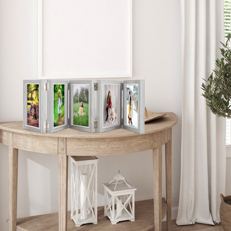 Biggun 4x6in 5 Folding Accordion Picture Frame - Foldable Hinged