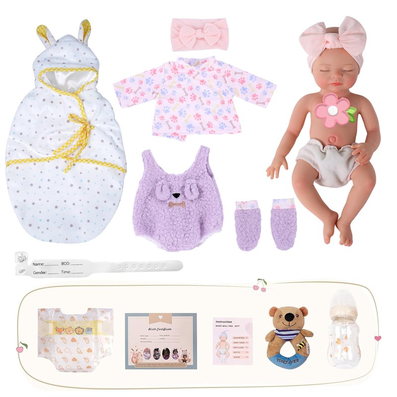 BABESIDE Silicone Baby Doll - 16 Inch (Weight 5 lb)