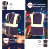SULWZM High Visibility Reflective Safety Vest with Zipper and Pockets