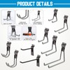 Landhoow 36 Pcs Slatwall Hooks & Hangers 32 Heavy Duty