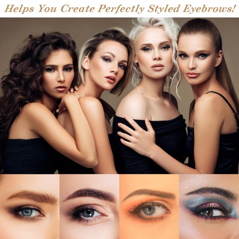 Abeillo Pack of 50 Eyebrow Stencils, Eyebrow Ruler, Eyebrow Sign