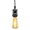Industrial Vintage Black Nickel Pendant Ceiling Light Lamp Holder Antique