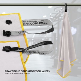 LightDry® Original Microfibre Sports Towel Backpack Travel Towel - Sports & Fitness Bath Towel Absorbent, Lightweight & Antibacterial & Quick Drying (120 x 50 cm, Beige)