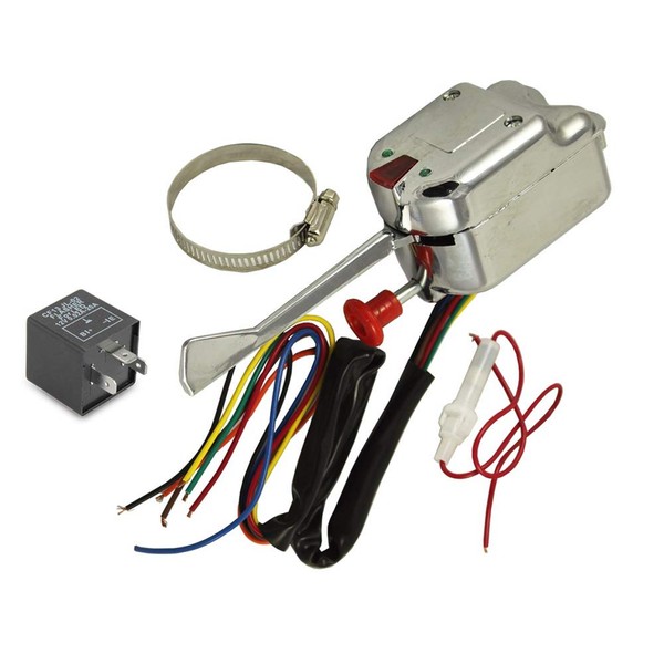 ANTO 12V Universal Chrome Street Hot Rod Turn Signal Switch