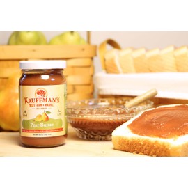 Kauffman Orchards Homemade Pear Butter Spread, 8.5 Oz. (Pack of 2)