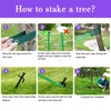 15.8" Overlength Tree Stakes, 3 Pcs Heavy Duty Tree Stakes