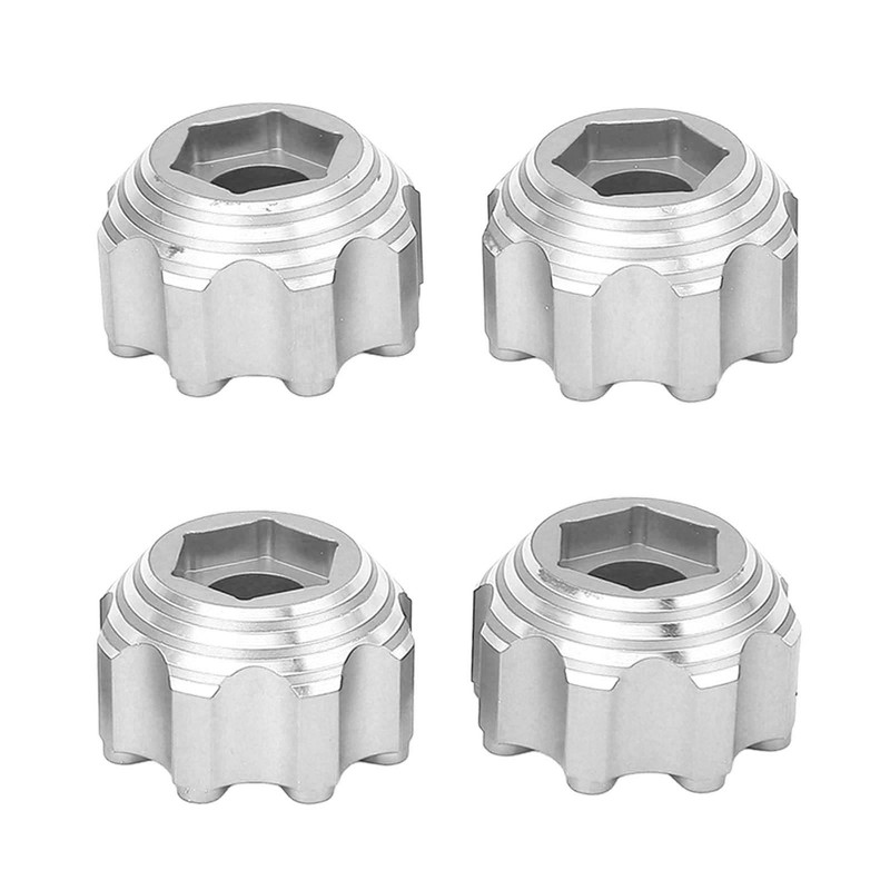 4pcs 8x32 to 17mm Hex Adapters for 8x32 3.8in Wheels