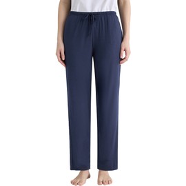 Latuza Women's Petite Soft Viscose Pajama Pants with Pockets 2XP Navy