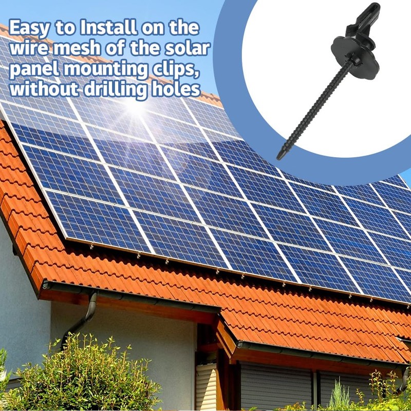 LMYDIDO 30 Packs Solar Panel Guard Clips Wire Mesh Clips,