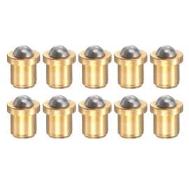 sourcing map 10pcs Ball Point Spring Plungers 2x3mm Brass Precision Positioning Beads Ball Spring Plungers Ball Catch Latch for Door Cupboard Mechanical Devices Clamps Furniture