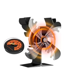 XINYIQI Stove Fan, Quiet Fireplace Fan for Stove Pipe/Wood Stove/Fireplace (Christmas Edition)