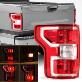 RANSOTO Left Driver Side Tail Lights Compatible With 2018 2019 2020 Ford F-150 F150 Include Bulbs Replace JL3Z13405H JL3Z-13405-H