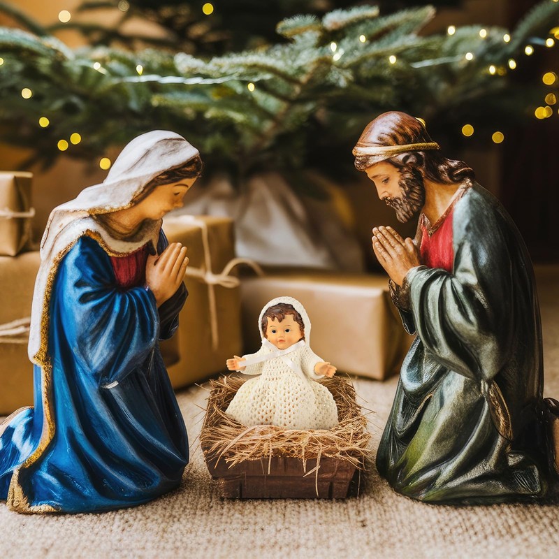Halloscume Ropa para Niño Dios Jesus Costume Christmas,7.9 Inches,Classic