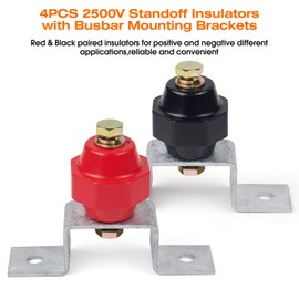 4pcs 2500V Standoff Insulators with Busbar Mounting Brackets