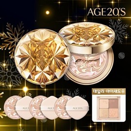 Age 20's xAGE20S Essence Cover Pact Royal Gold Edition (Main product x2 + Refill x3 + A / 에이지투웨니스 xAGE20S 에센스 커버 팩트 로얄 골드 에디션(본품x2+리필x3+아