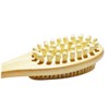 WOONEKY Natural Bristle Wooden Shower Brush Double Sided Body Massage