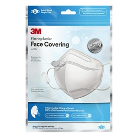 3M Máscara facial de filtrado avanzada, AFFM-5, talla única, paquete de 5