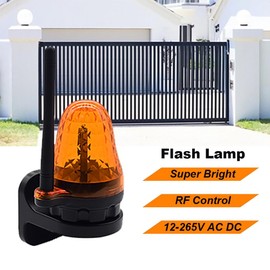 Pinafresa 1 PCS Universal 12V-265V LED Signal Alarm Light Strobe Flashing Light for Gate Opener