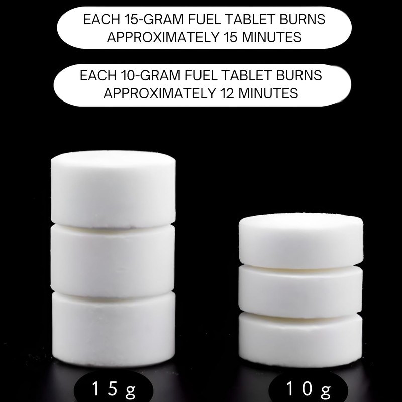 Godora 46 PCS Powerful Solid Fuel Tablets (1300-Degree), Lit Easily