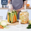 1.5 Gallon Large Fermentation Jars with 2 Airtight Lids and