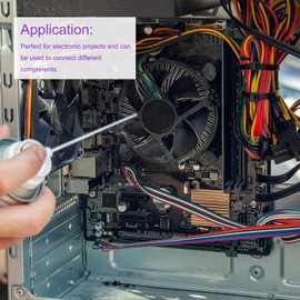 DMiotech 1 Pack 9P IDC Wire Flat Rainbow Ribbon Cable 1 Metre Length 1.27 mm Grid Breadboard Jumper Cable for Electronic Projects