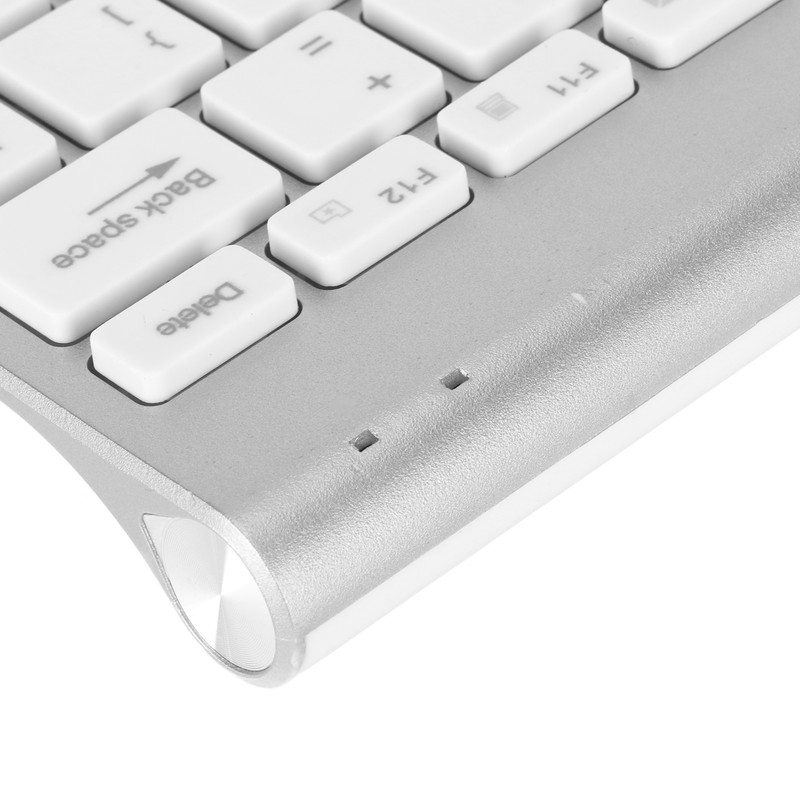 Smart Wireless Keyboard Mouse Kit Silent LED Indicator Waterproof Power