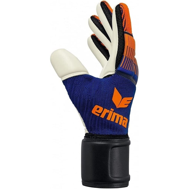 Erima Unisex's Goalkeeper Flexinator Kit, New Navy/Orange Fire, Size 9