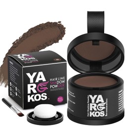 Yargkos Yargkos Hairline Shadow Powder, Middle Brown, Root Touch Up Powder for Instantly Gray Hair Cover Up, Women Color Root Coverage for Thinning Grey, Mens Roots Concealer for Hair Loss Beard Line, #2