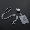Heclia Retractable ID Badge Holder with Bling Neck Strap Lanyard