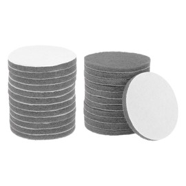 sourcing map 24pcs Scrubber Scouring Pads 800 Grits 5 Inch Drill Power Brush Hoop and Loop Surface Conditioning Disc Drill Scuffing Disc Scrub Pads for Home Kitchen Cleaning, Gray
