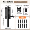 Mixizigoz 6.3 Inch Barrel Bolt Latch, Reinforced Slide Bolt Gate