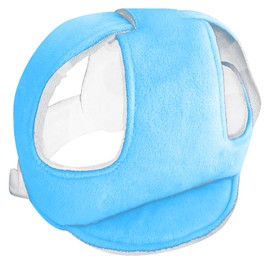Baby Helmet Shock Absorbing Lightweight Breathable Adjustable Soft Infant Safety Helmet Blue