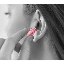 Shush Sleep/Swim Earplugs - Dual Purpose 2-in-1 - Effective Noise Reduction for undisturbed Sleeping - Waterproof Seal for Swimming and Water Sports - Reusable Over 365x