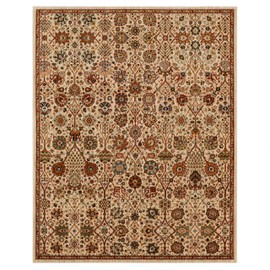Mohawk Home Regents Halls Floral Ornamental 5' x 8' Area Rug Perfect for Living Room, Dining Room, Office