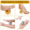 Pack of 7 Including 2 Golden Massage Balls, 2 Silver