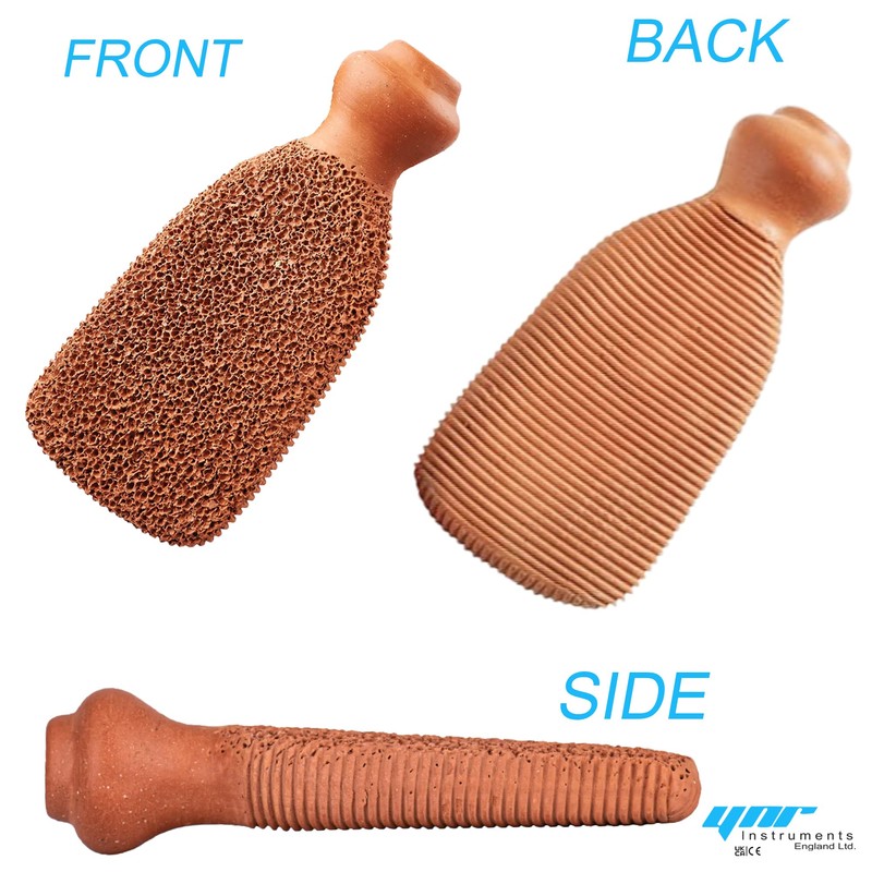YNR Natural Clay Foot Scrubber, 2-in-1 Feet Scrubber for Hard