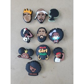 10 pcs Crocs Charms Jewelry Ethnic Tupac Biggie Princess