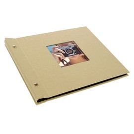 Goldbuch Screw Album with Window Cut-Out Bella Vista Pages with Glassine, 30 x 25 cm